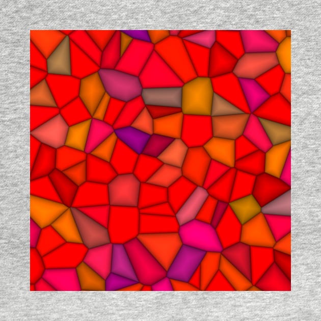 irregular vivid coloured mosaic pattern by mister-john